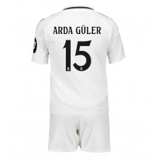 Real Madrid Arda Guler #15 Hemmaställ Barn 2024-25 Korta ärmar (+ Korta byxor)